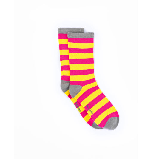 Fruit Salad Stripe Bamboo Sock (seamless toe)