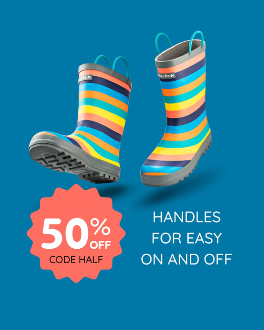 Sustainable Rainboots which Includes a FREE canvas carry bag - 50% off with code HALF